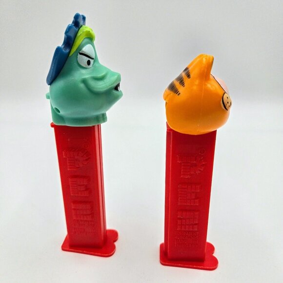 Garfield And Monster Pez Dispensers Made In Slovenia & Hungary Red Orange Read - Picture 5 of 14